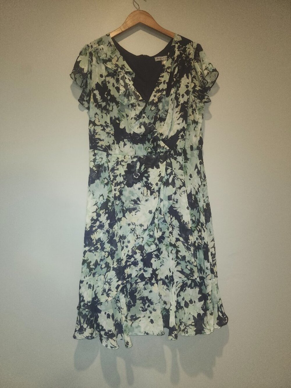 Watercolor Flower Pattern Dress